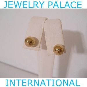 14K Gold Filled 8MM Plain & Smooth Ball Post Earrings